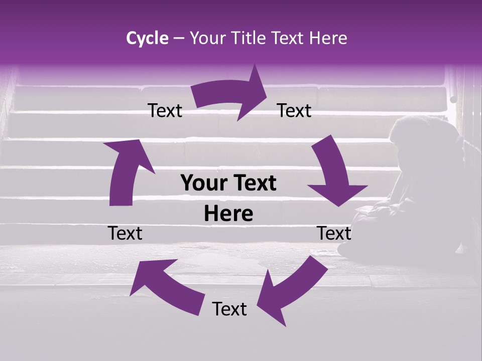 Photo Of Beggar Woman Reading The Book In Underground Subway PowerPoint Template