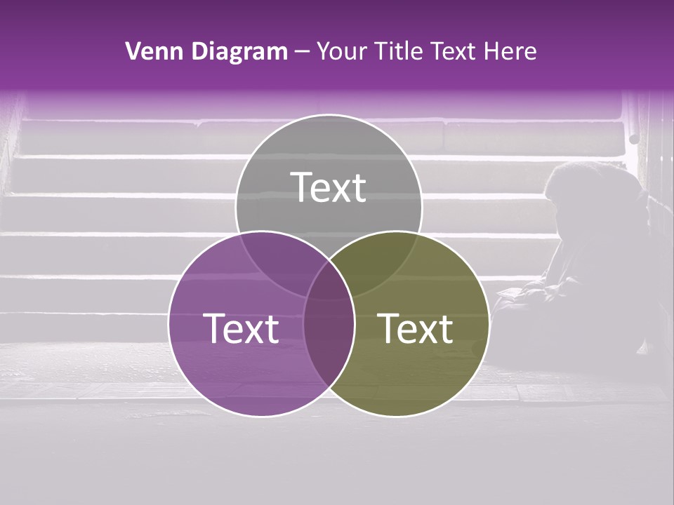 Photo Of Beggar Woman Reading The Book In Underground Subway PowerPoint Template