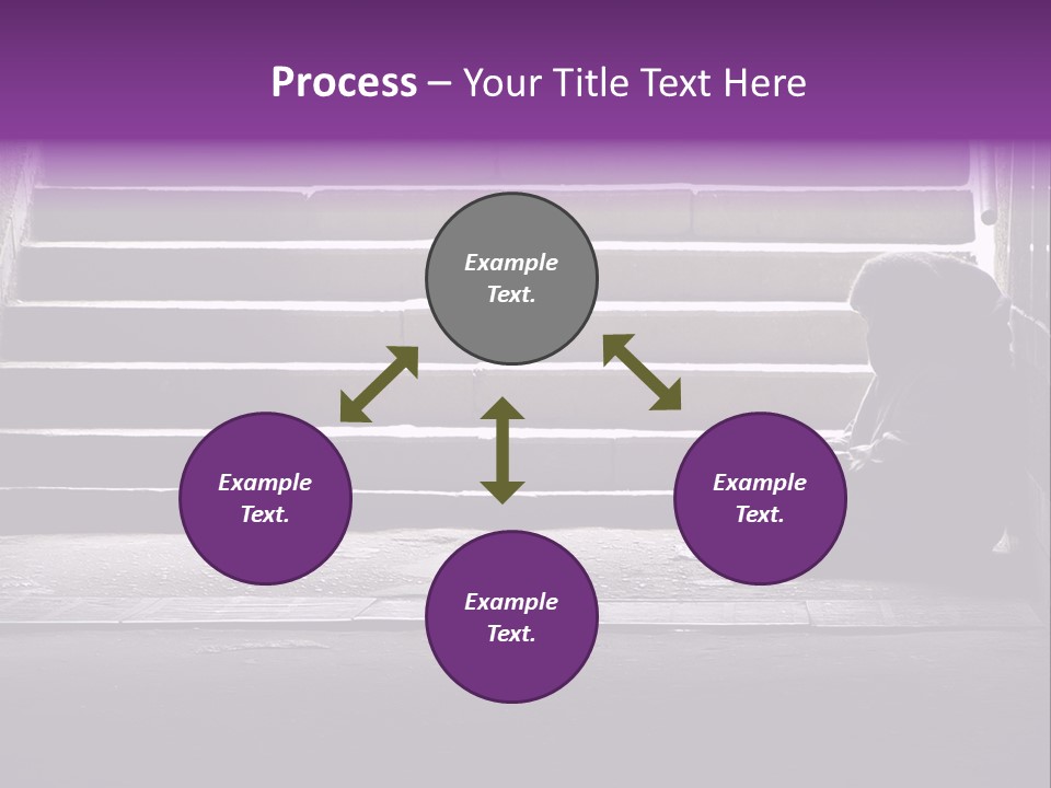 Photo Of Beggar Woman Reading The Book In Underground Subway PowerPoint Template