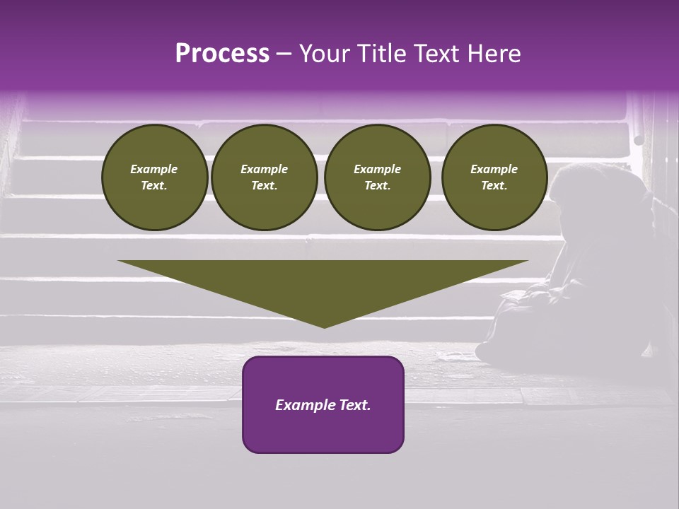 Photo Of Beggar Woman Reading The Book In Underground Subway PowerPoint Template