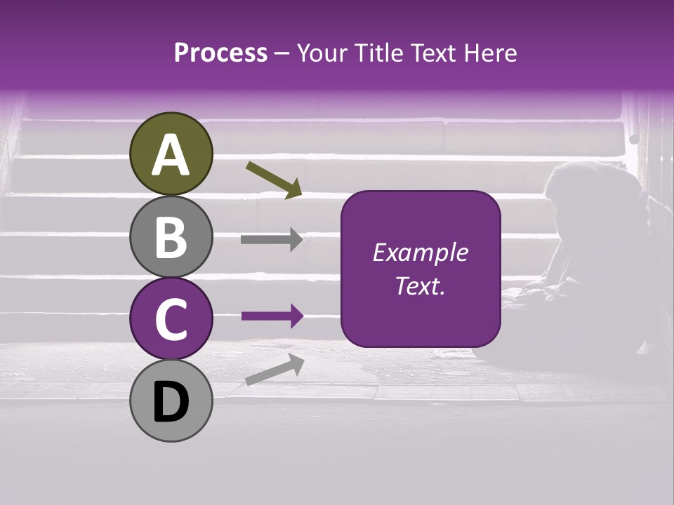 Photo Of Beggar Woman Reading The Book In Underground Subway PowerPoint Template