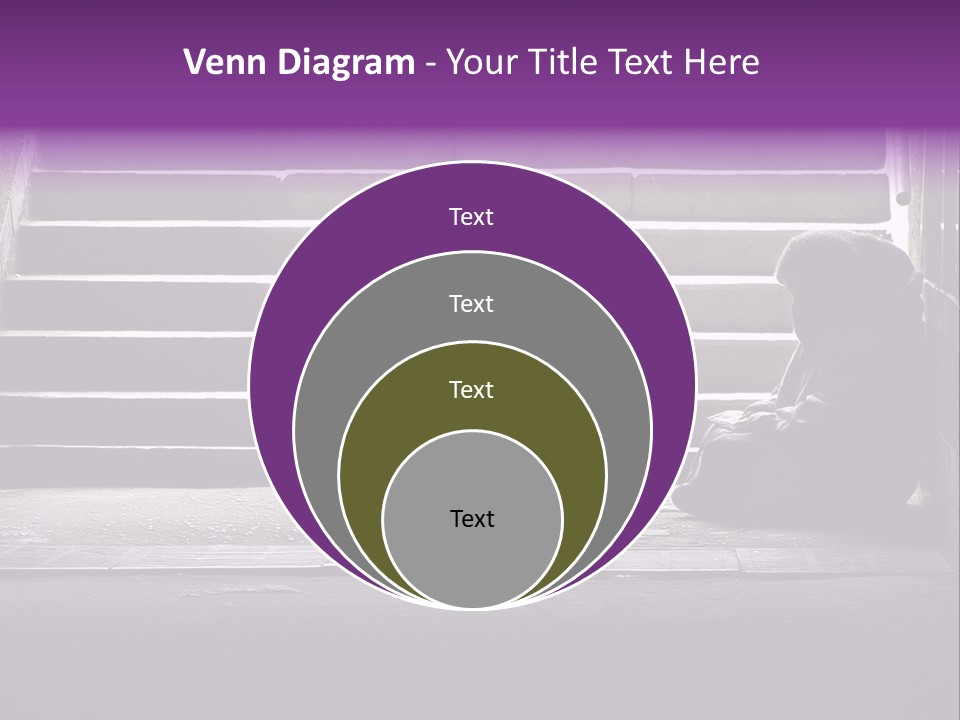 Photo Of Beggar Woman Reading The Book In Underground Subway PowerPoint Template