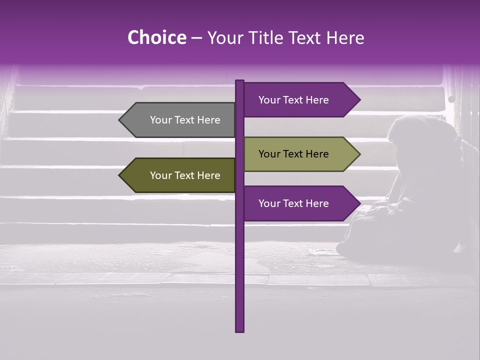 Photo Of Beggar Woman Reading The Book In Underground Subway PowerPoint Template