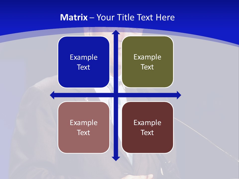 Bill Clinton Speaking In Chicago PowerPoint Template