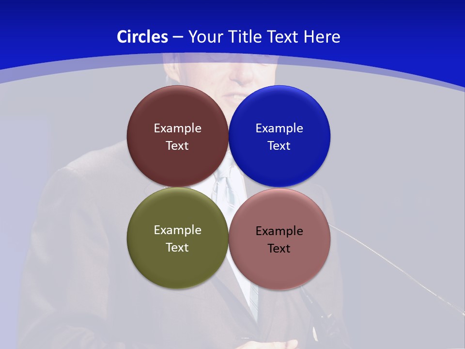 Bill Clinton Speaking In Chicago PowerPoint Template