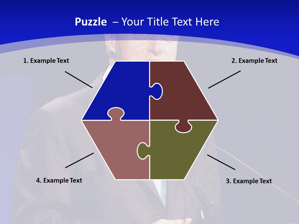 Bill Clinton Speaking In Chicago PowerPoint Template