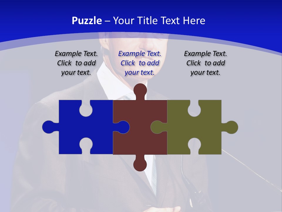 Bill Clinton Speaking In Chicago PowerPoint Template