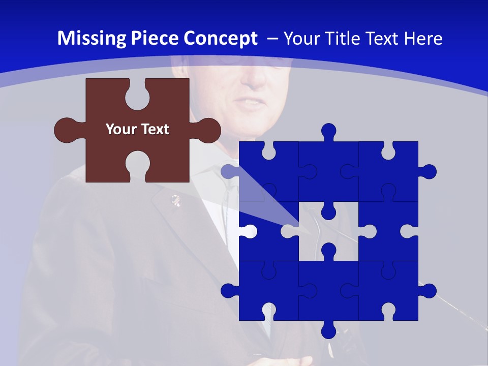 Bill Clinton Speaking In Chicago PowerPoint Template