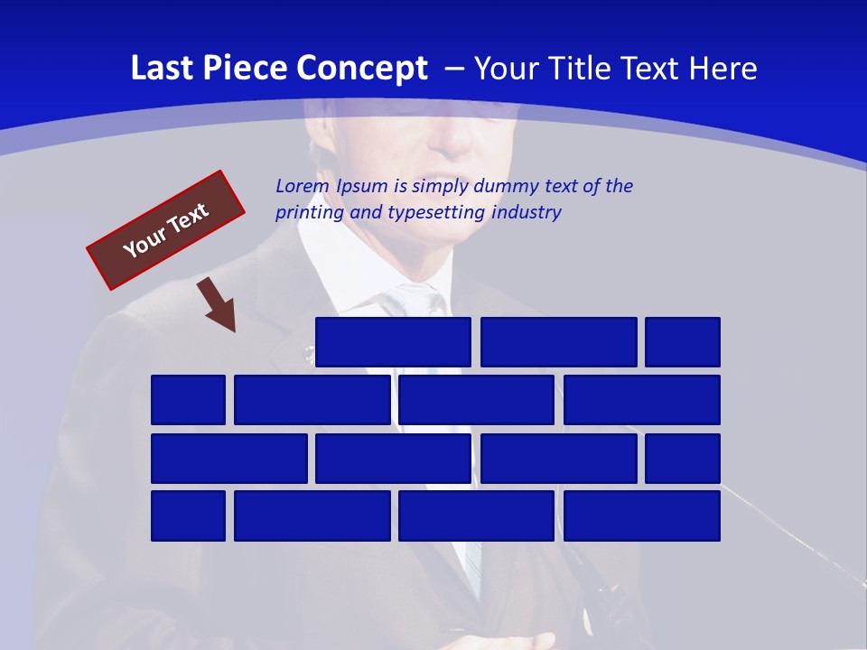 Bill Clinton Speaking In Chicago PowerPoint Template