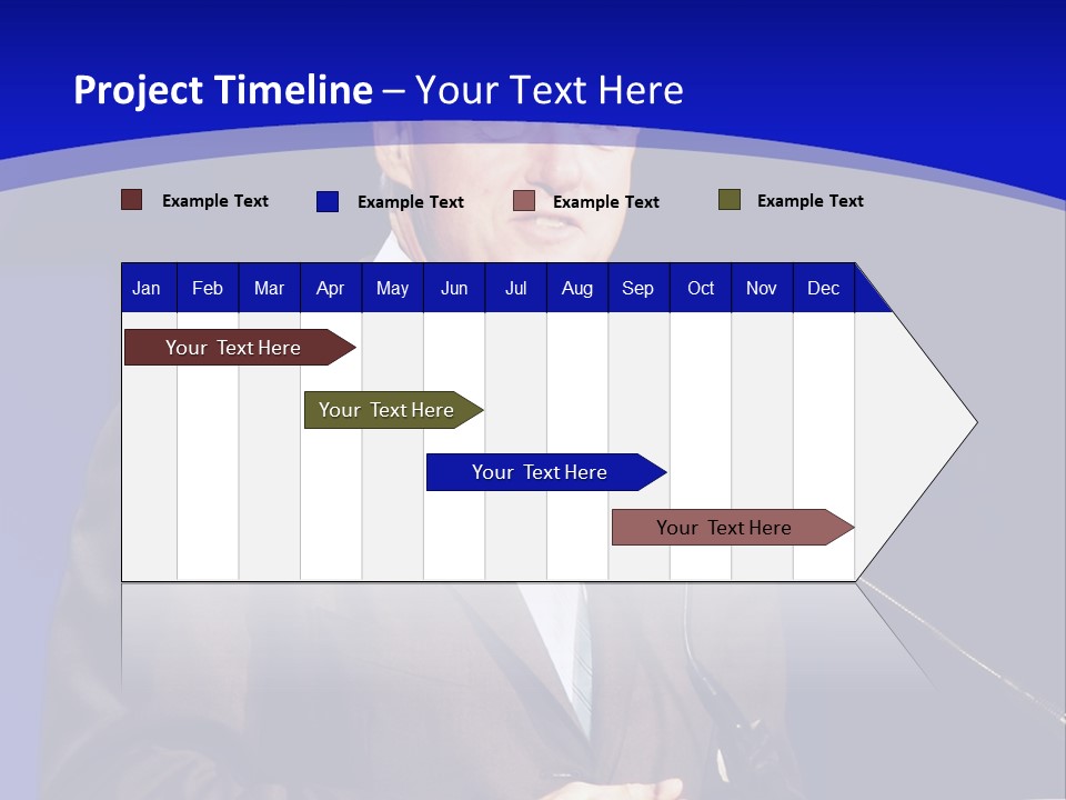 Bill Clinton Speaking In Chicago PowerPoint Template