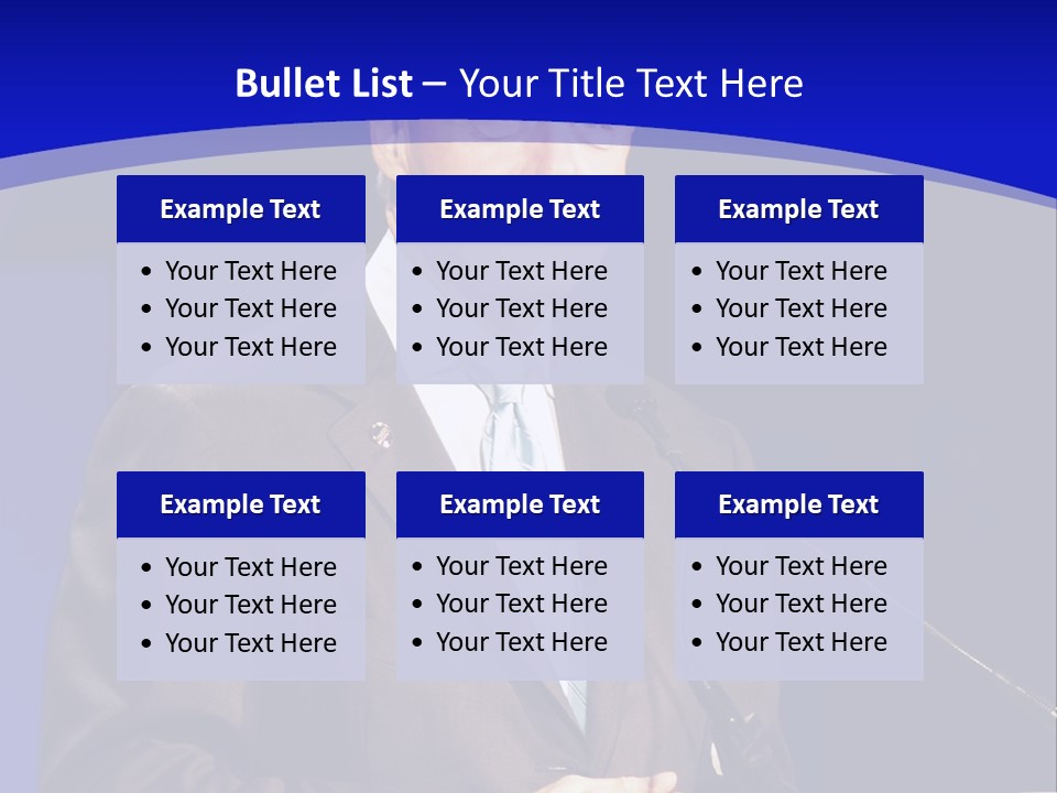 Bill Clinton Speaking In Chicago PowerPoint Template