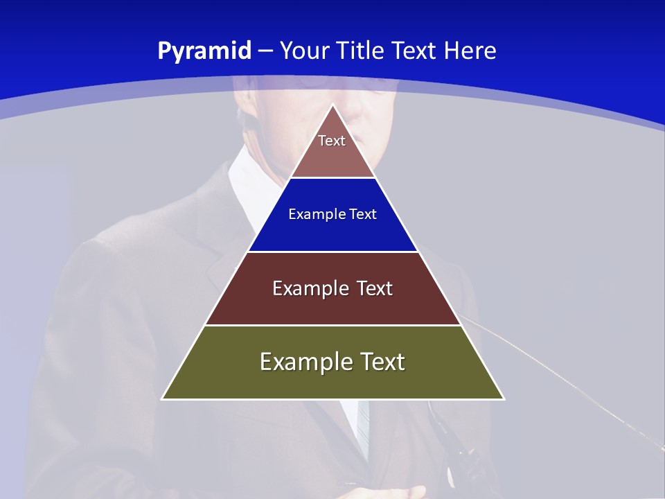 Bill Clinton Speaking In Chicago PowerPoint Template