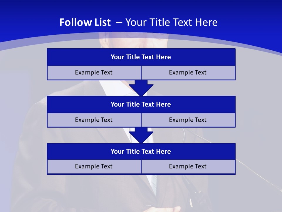 Bill Clinton Speaking In Chicago PowerPoint Template