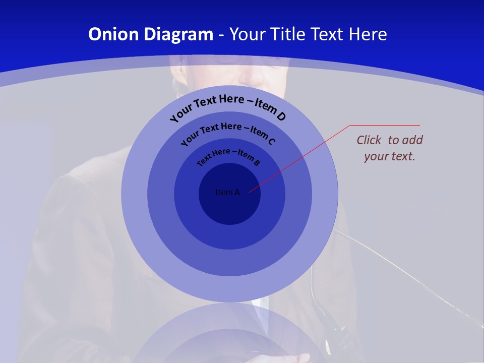Bill Clinton Speaking In Chicago PowerPoint Template