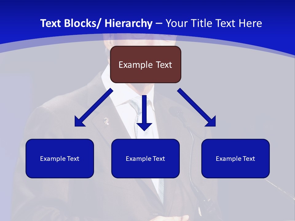 Bill Clinton Speaking In Chicago PowerPoint Template