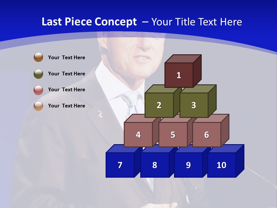 Bill Clinton Speaking In Chicago PowerPoint Template