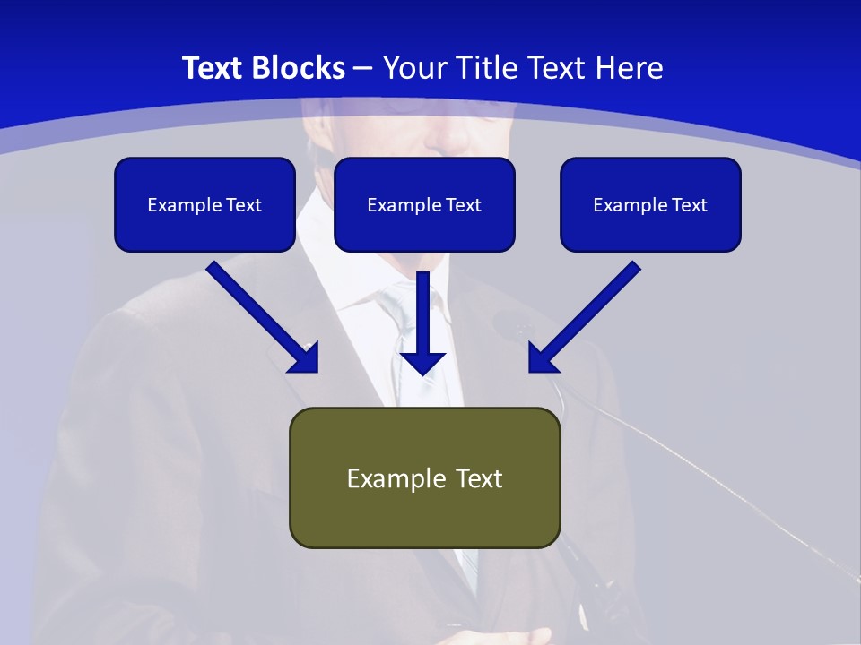Bill Clinton Speaking In Chicago PowerPoint Template