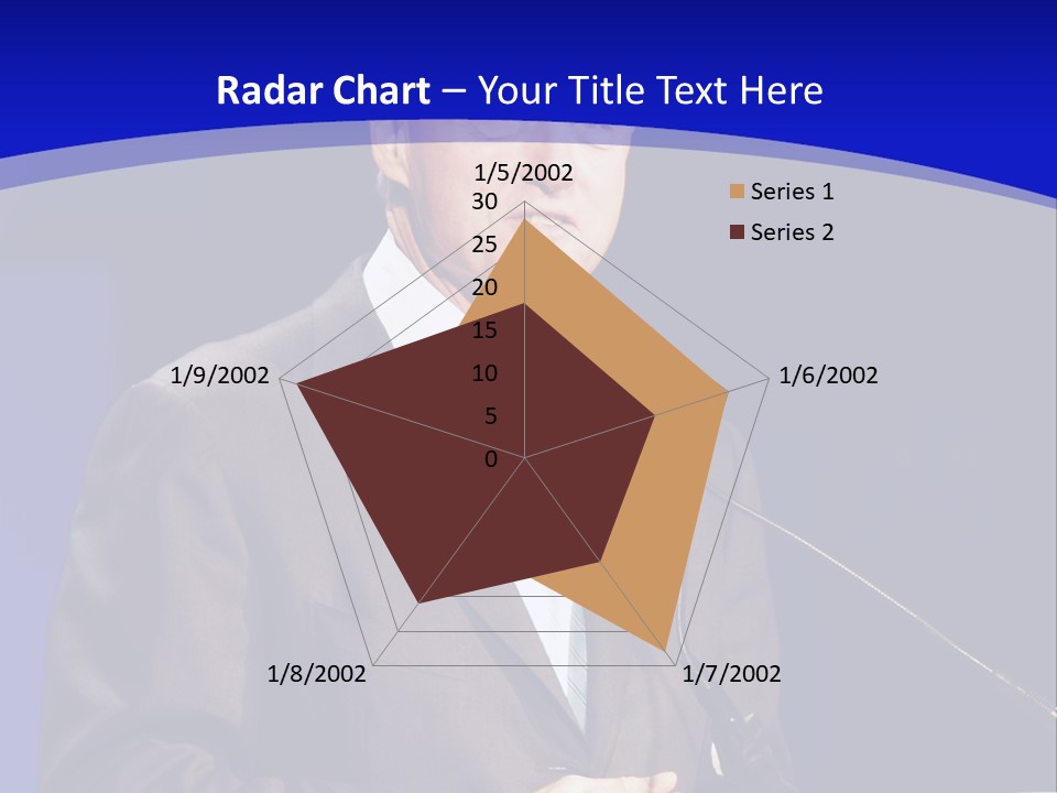 Bill Clinton Speaking In Chicago PowerPoint Template