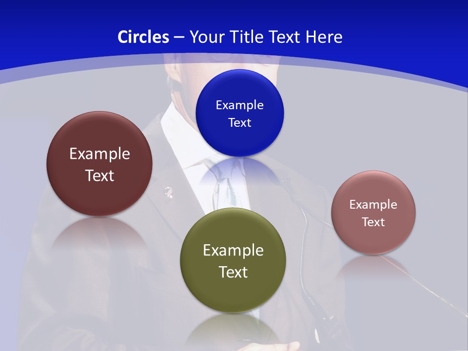 Bill Clinton Speaking In Chicago PowerPoint Template