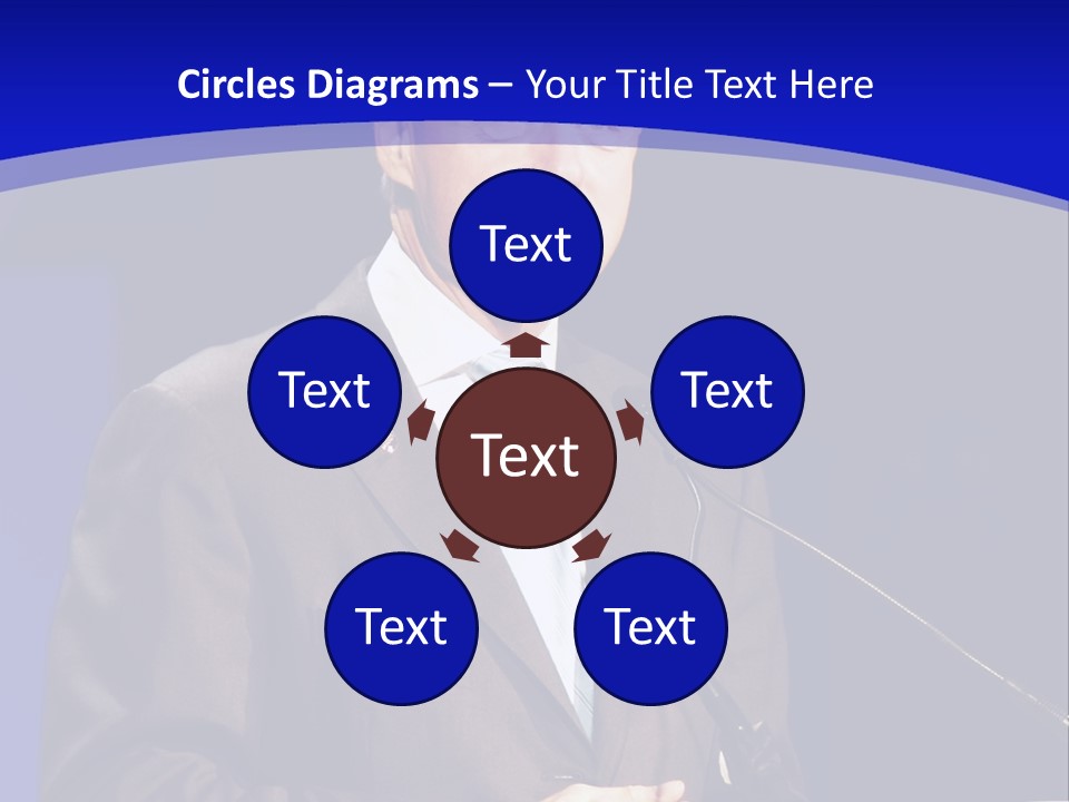 Bill Clinton Speaking In Chicago PowerPoint Template