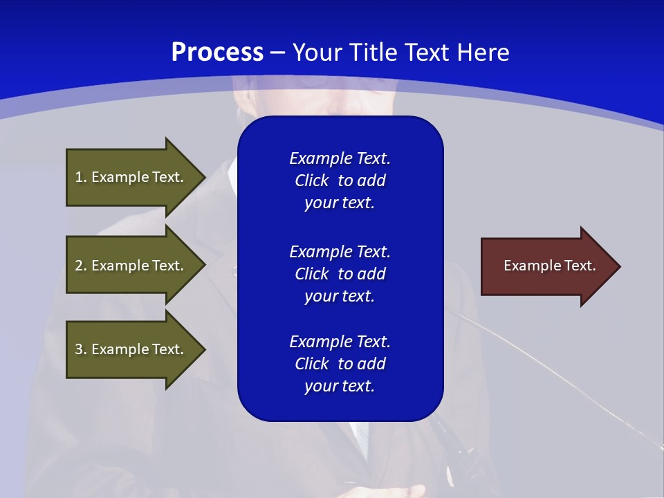 Bill Clinton Speaking In Chicago PowerPoint Template