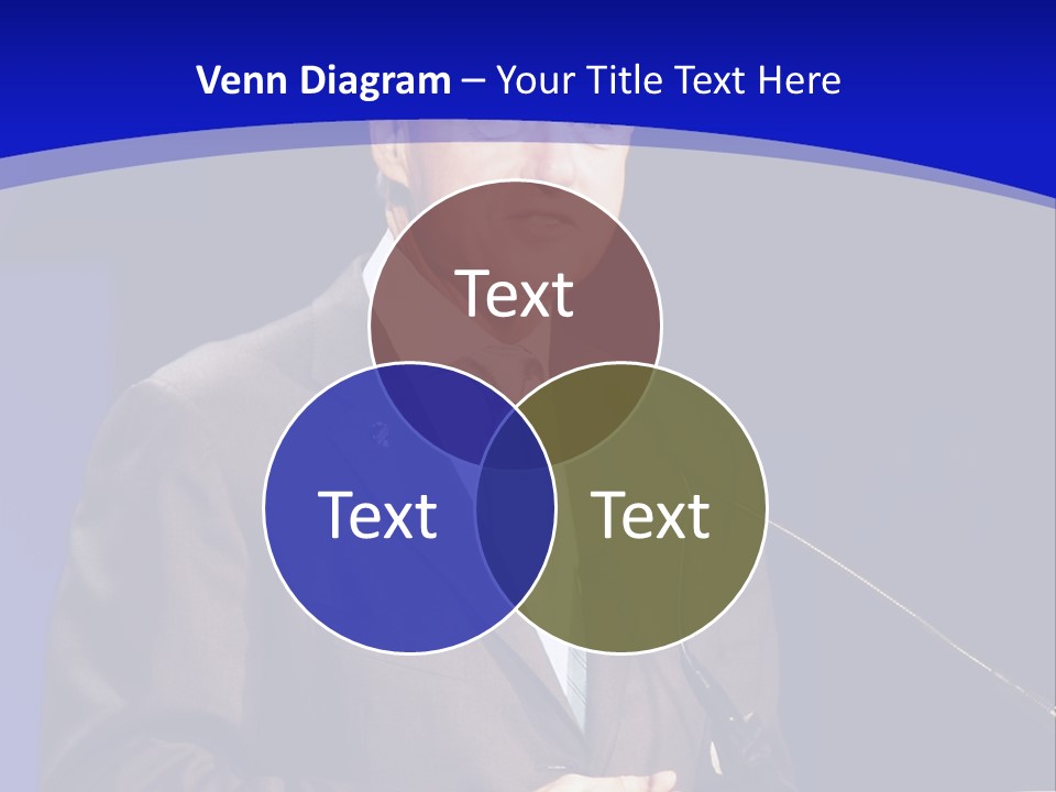 Bill Clinton Speaking In Chicago PowerPoint Template