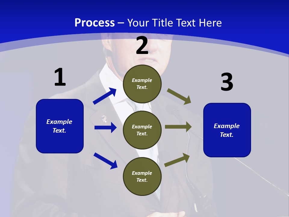 Bill Clinton Speaking In Chicago PowerPoint Template
