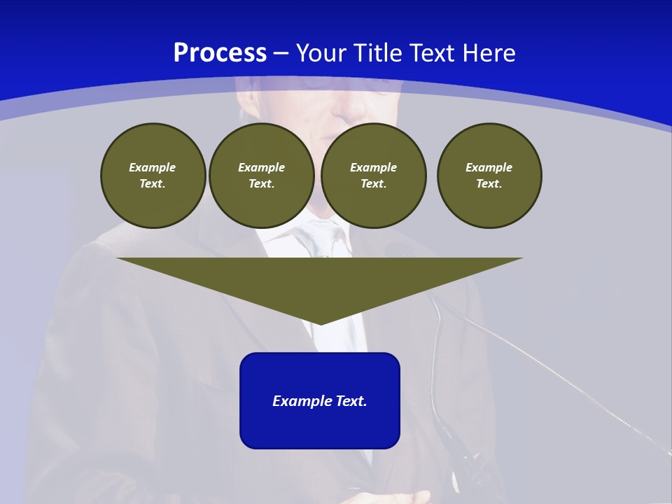 Bill Clinton Speaking In Chicago PowerPoint Template