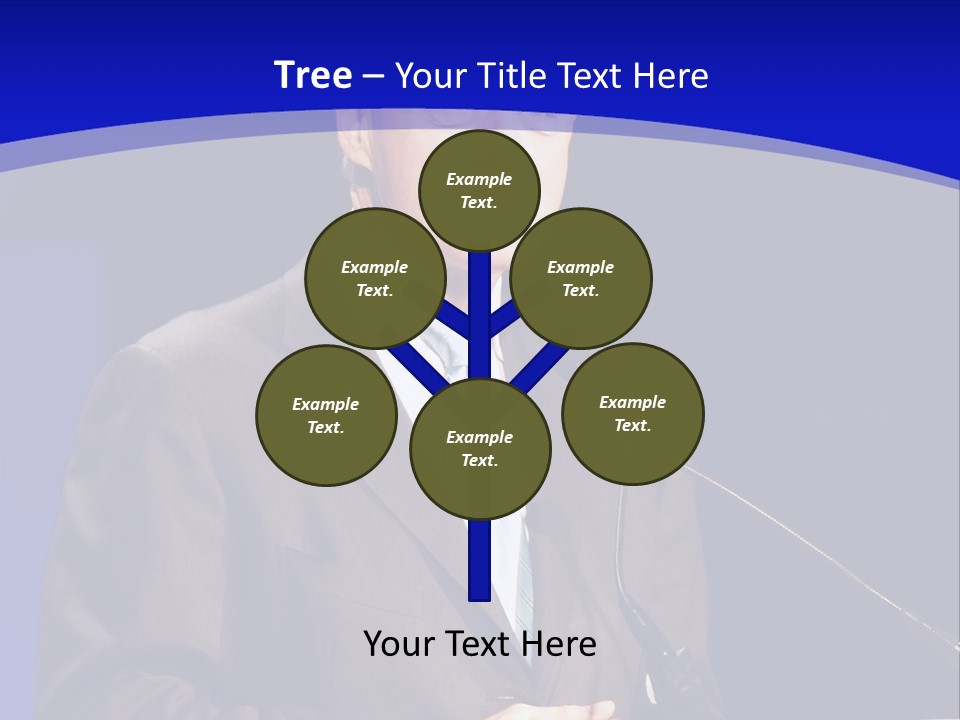 Bill Clinton Speaking In Chicago PowerPoint Template