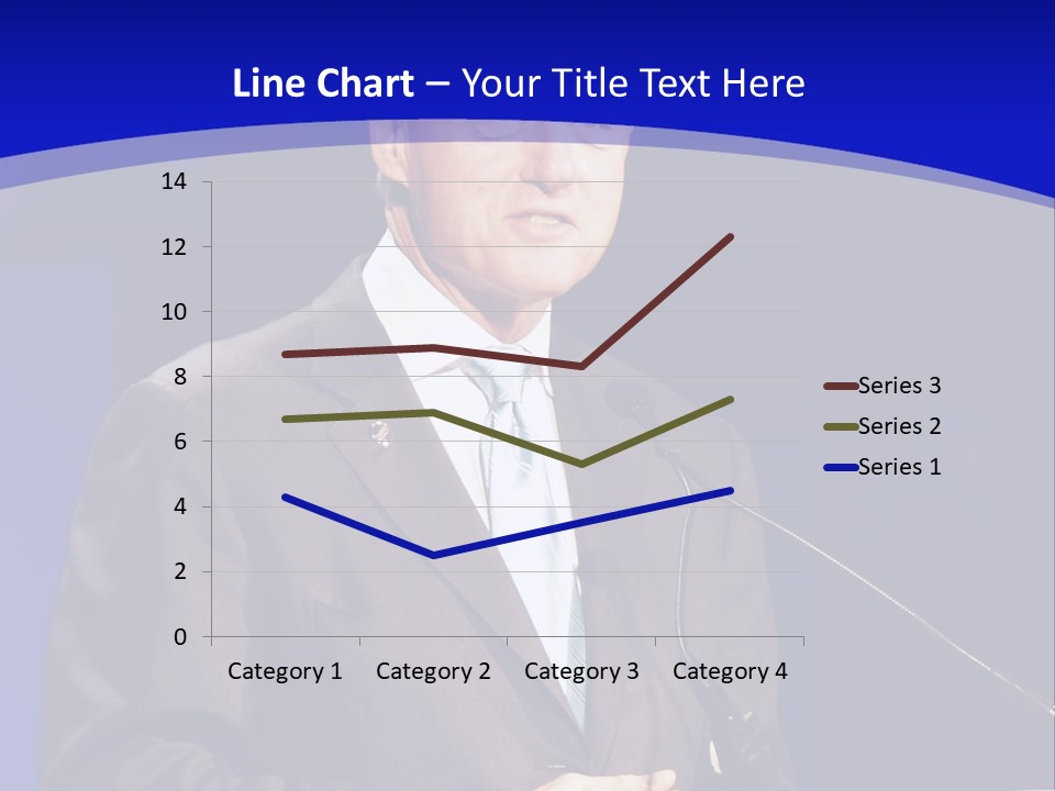 Bill Clinton Speaking In Chicago PowerPoint Template