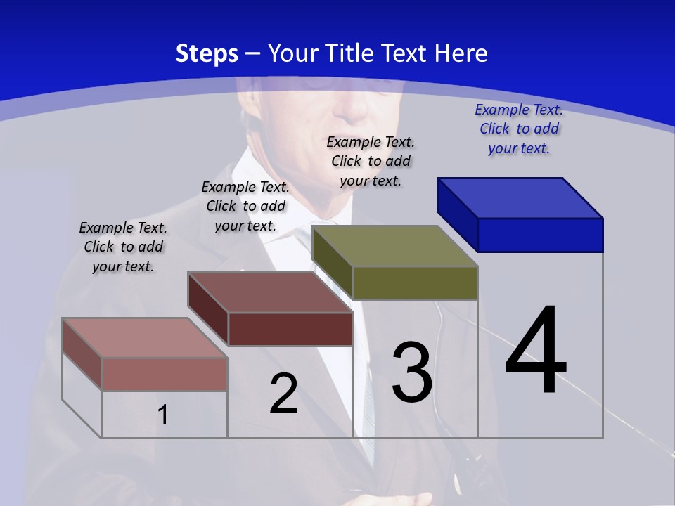 Bill Clinton Speaking In Chicago PowerPoint Template