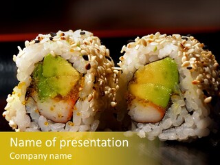 California Roll PowerPoint Template