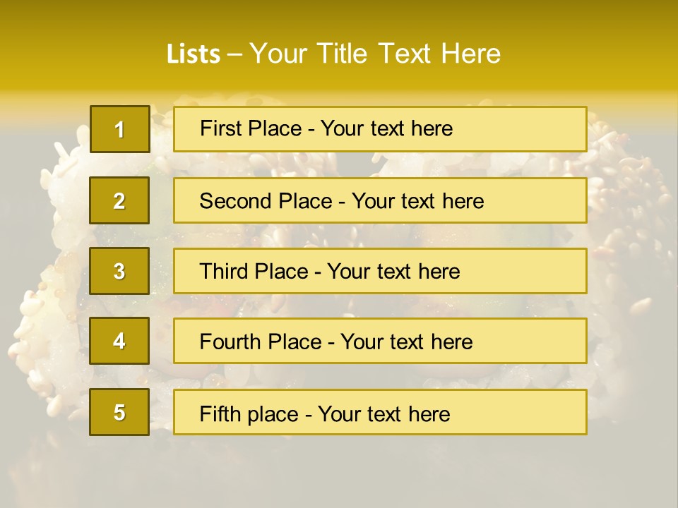 California Roll PowerPoint Template
