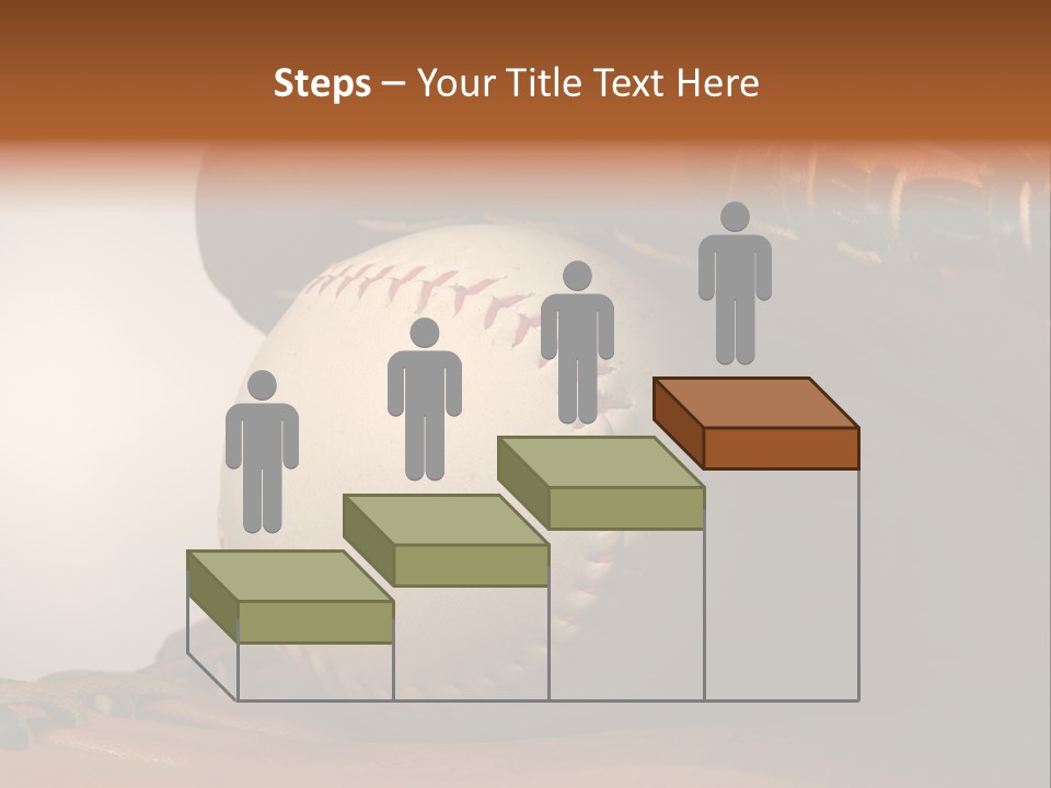 Yong Businessman Sitting On Stairs With Laptop PowerPoint Template