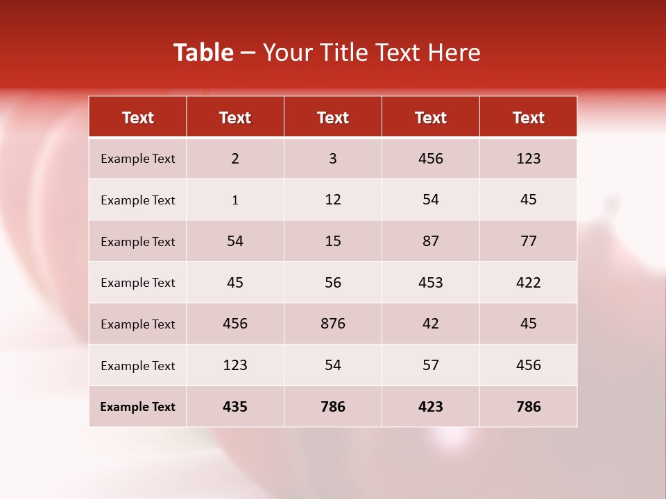 A Green Apple Is The Odd One Out In A Line Of Red PowerPoint Template