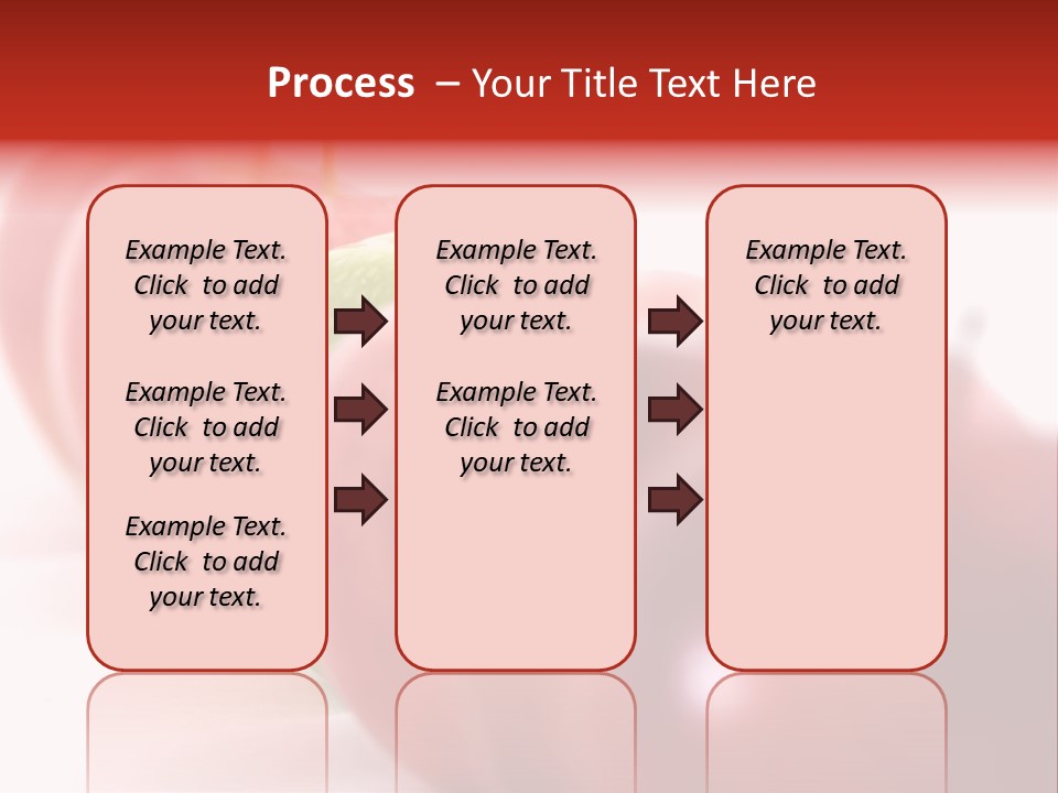 A Green Apple Is The Odd One Out In A Line Of Red PowerPoint Template