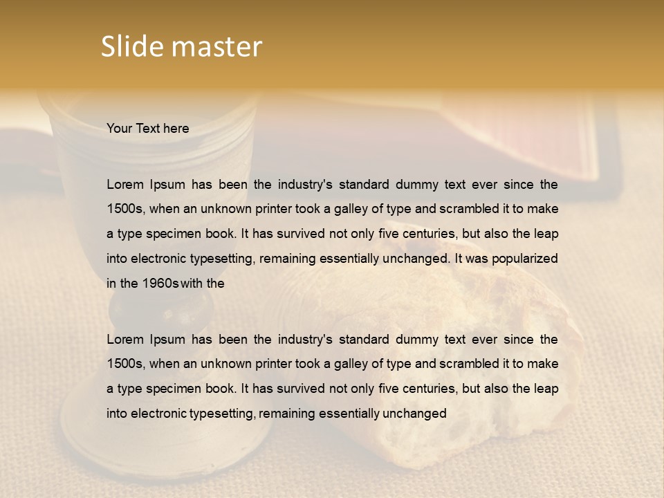 Communion Still Life PowerPoint Template