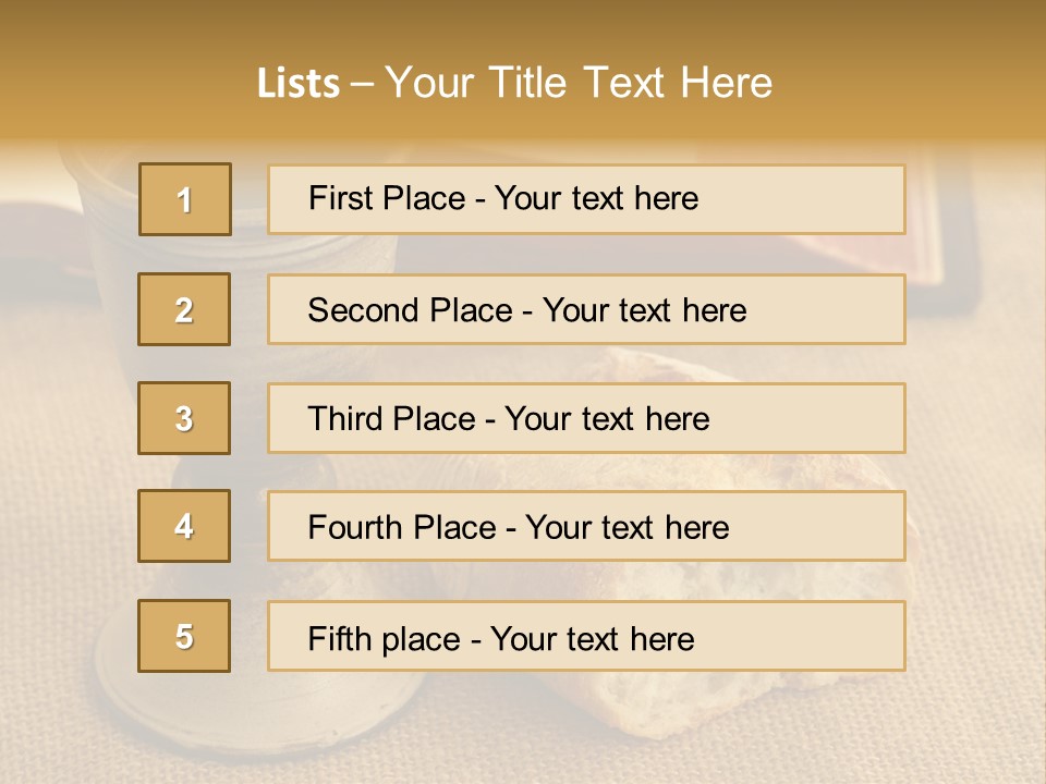 Communion Still Life PowerPoint Template