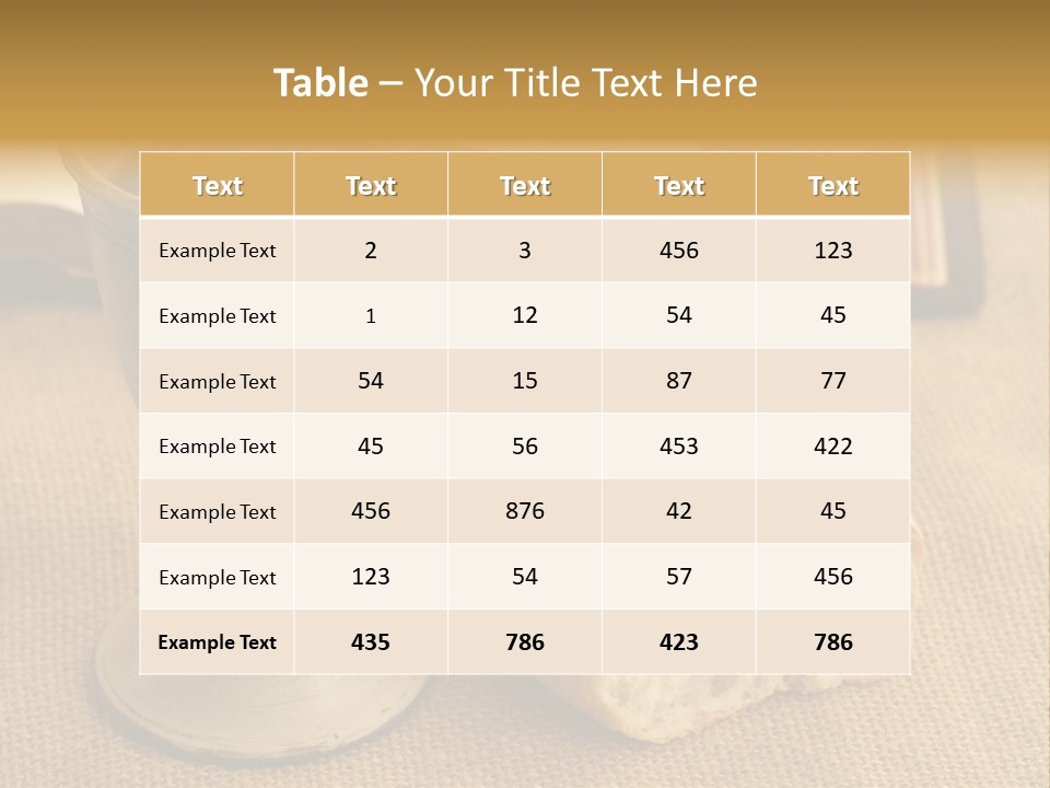 Communion Still Life PowerPoint Template