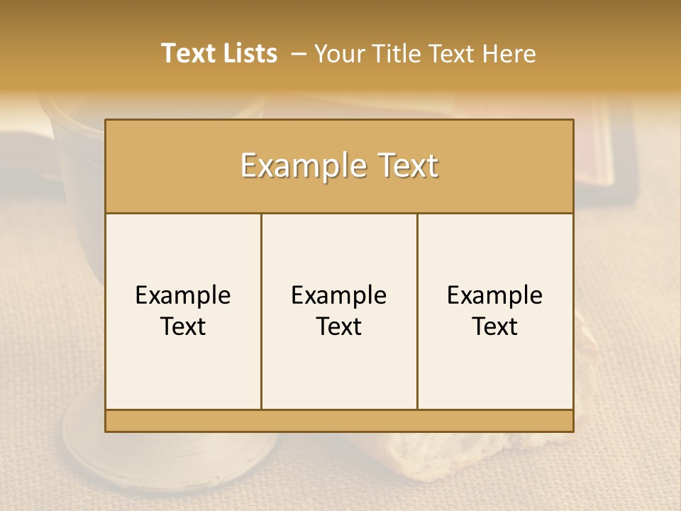 Communion Still Life PowerPoint Template