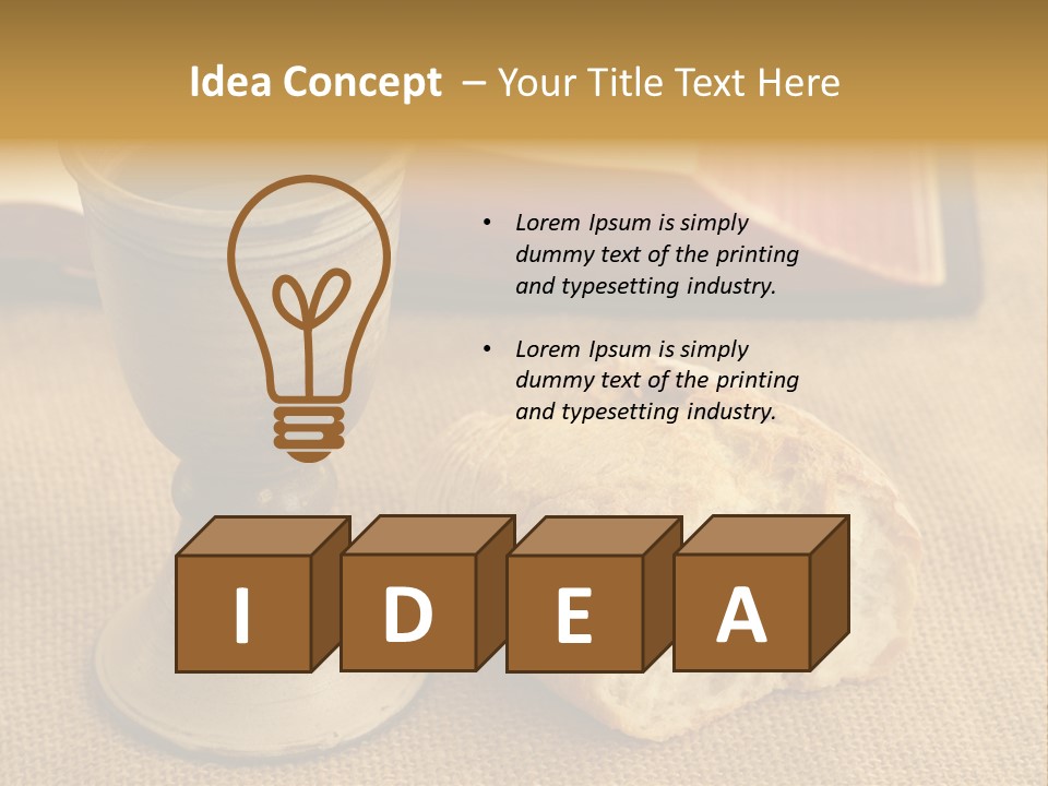 Communion Still Life PowerPoint Template