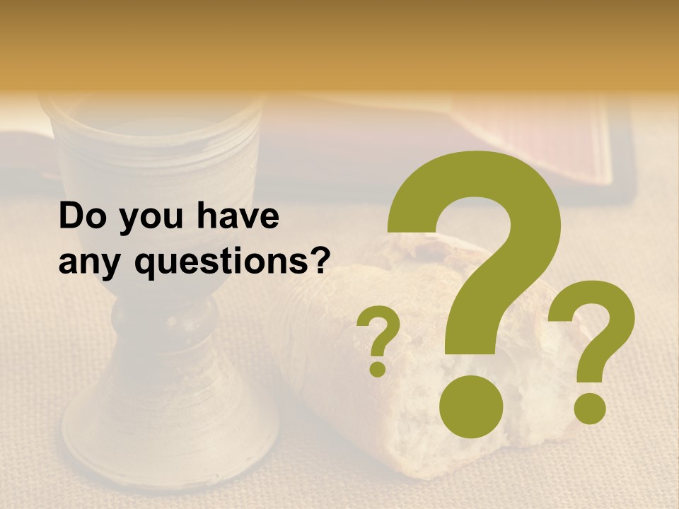 Communion Still Life PowerPoint Template