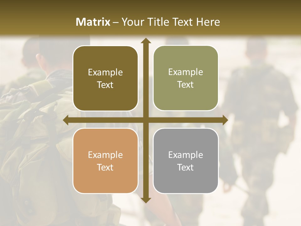 Soldiers On Patrol PowerPoint Template