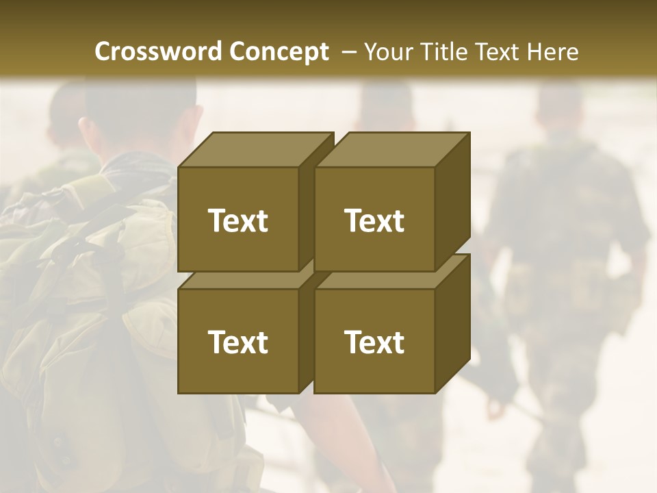 Soldiers On Patrol PowerPoint Template