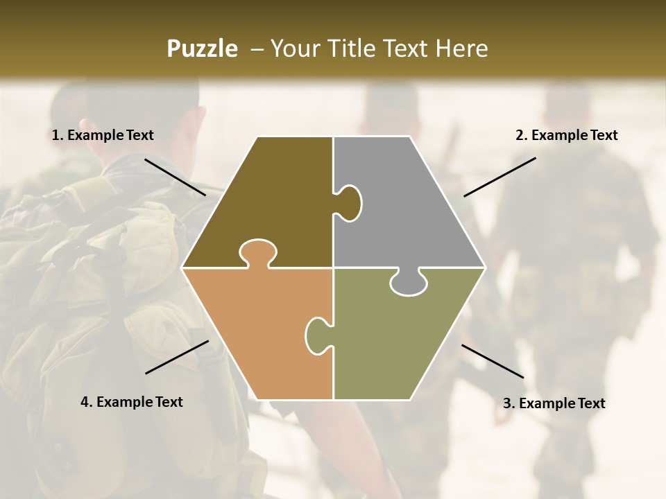 Soldiers On Patrol PowerPoint Template