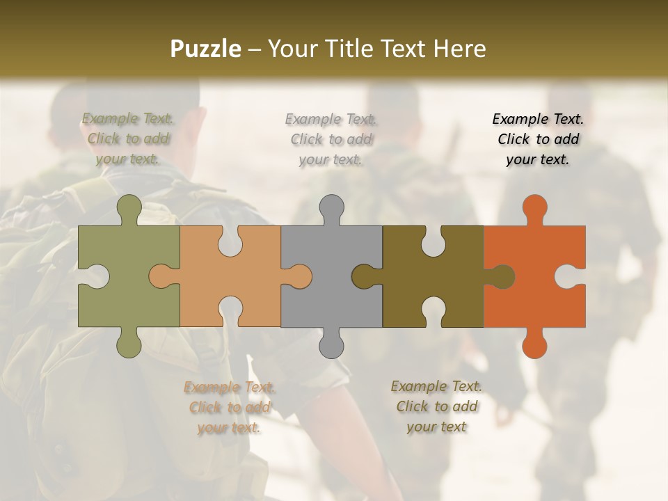 Soldiers On Patrol PowerPoint Template