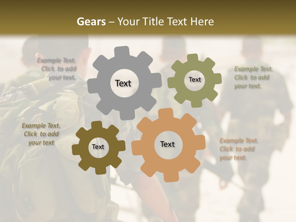 Soldiers On Patrol PowerPoint Template