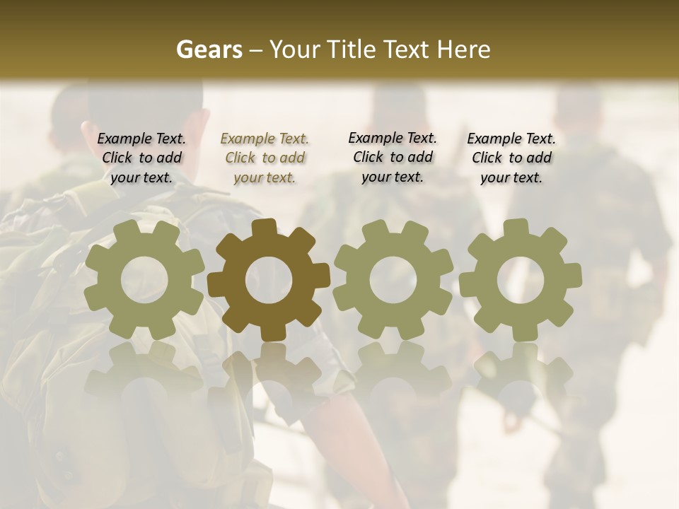 Soldiers On Patrol PowerPoint Template
