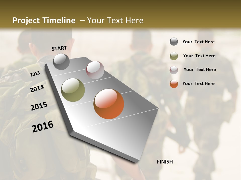 Soldiers On Patrol PowerPoint Template