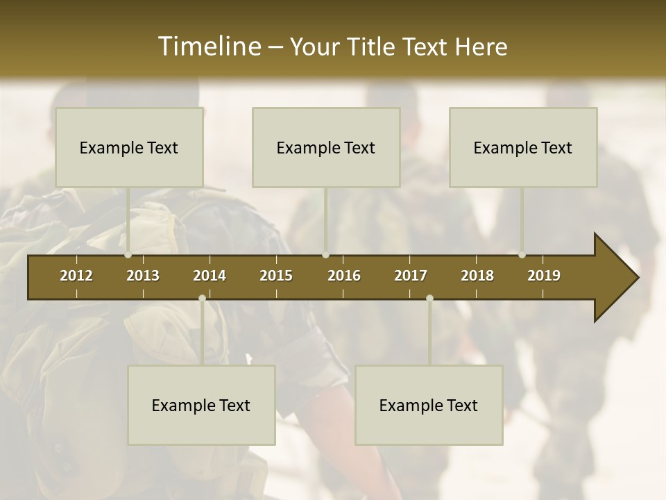 Soldiers On Patrol PowerPoint Template
